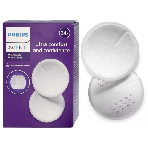 Absorvente descartável para seios Philips Avent 24 Unidades