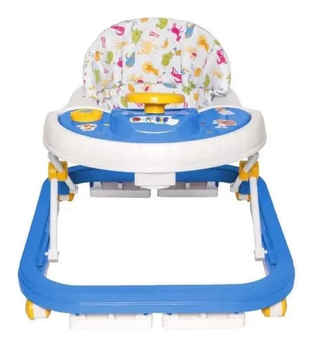 Andador Infantil Seguro Bebê Styll Baby Azul Musical 0610