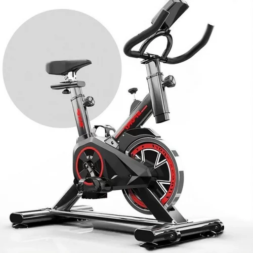 Bicicleta Ergométrica Fitness Para Cardio E Musculação Com Base Cor Preto E Vermelho Epsilon Marca Redfin 8kg Inercia