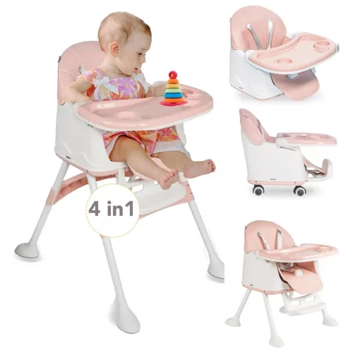 Cadeira de Alimentação Portátil Bebê Honey, Maxi Baby - (Rosa)