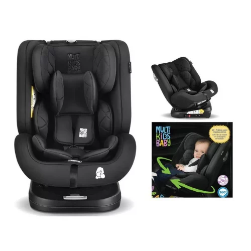 Cadeira para Auto Artemis 0-36 KGS Isofix 360° Preta Multikids Baby - BB433