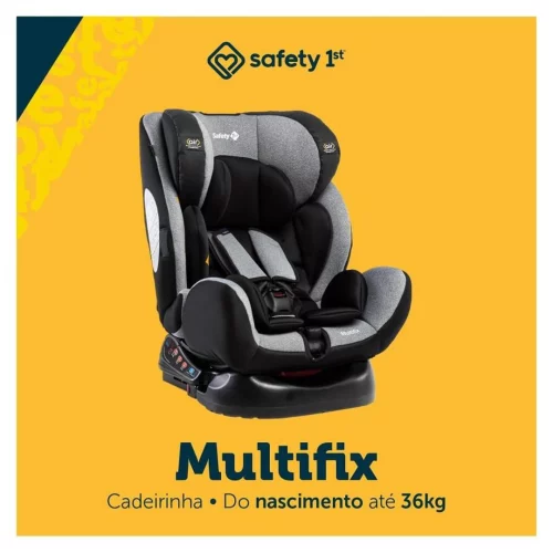 Cadeirinha Multifix 0 a 36kg com Isofix, Safety 1st - Grey Urban