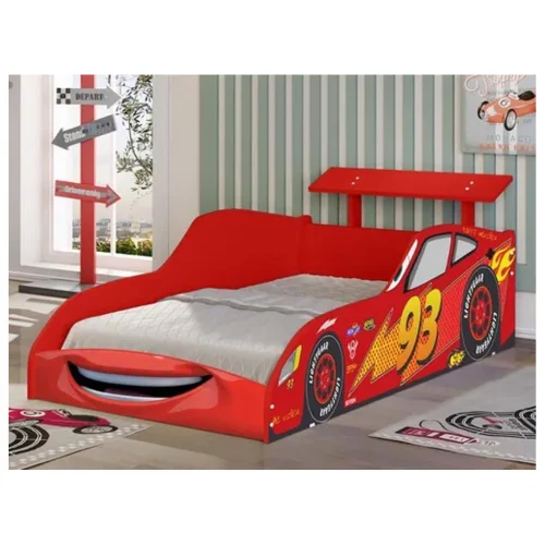 Cama De Solteiro Carro Mcqueen Vermelho