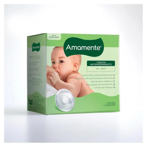 Concha Antiempedramento - Base Flexível (Pós-Parto), Amamente