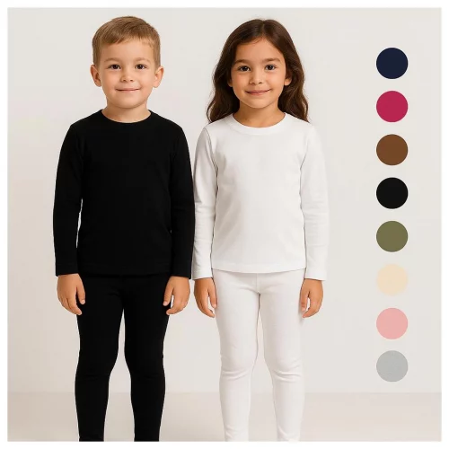 Conjunto Térmica Infantil Juvenil Menina e Menino - Segunda Pele Peluciada - Conjunto Blusa + Calça