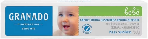 Creme Assaduras Dermocalmante Bebe Pele Sensíveis, Granado, 50G