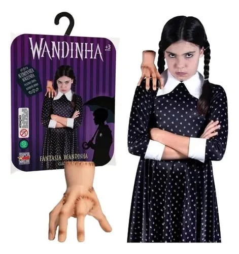 Fantasia Wandinha da Addams 😅😅 #MercadoLivre
