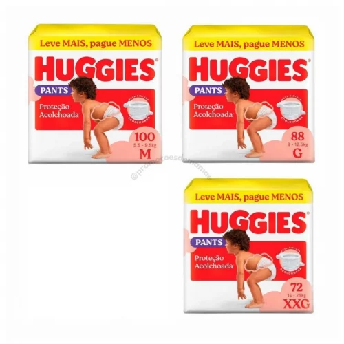 Fralda Huggies Proteção Acolchoada Roupinha