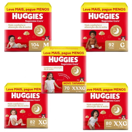 Fralda Huggies Supreme Care