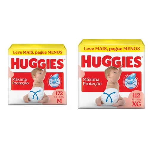 Fralda Huggies Supreme Care M e XG