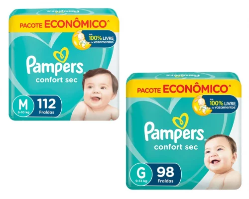 Fralda Pampers Confort Sec