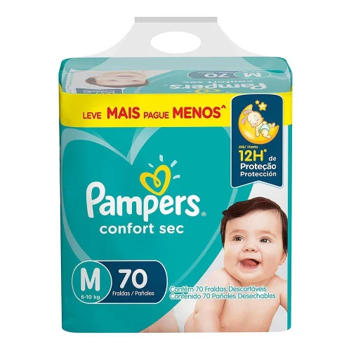 Fralda Pampers Confort Sec P ao XXXG