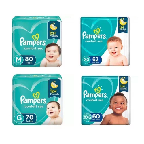 Fralda Pampers Confort Sec