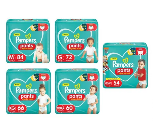 Fralda Pampers Pants Ajuste Total (Pacote menor)