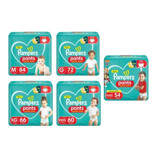 Fralda Pampers Pants Ajuste Total (Pacote menor)