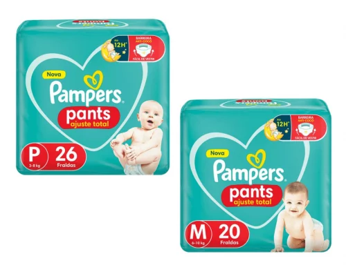 Fraldas Pampers Pants Ajuste Total
