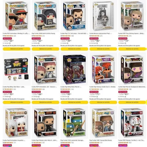 FUNKOS COM ATÉ 60% OFF