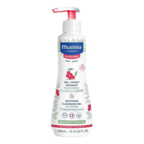 Gel Lavante Calmante Sabonete Líquido sem Fragrância para Pele Muito Sensível e Sensibilizada - Mustela 300ml