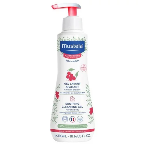 Gel Lavante Calmante Sabonete Líquido sem Fragrância para Pele Muito Sensível e Sensibilizada - Mustela 300ml