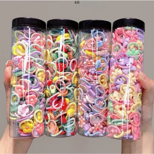 kilii 10pcs/20pcs Cute Baby Elastic Rubber Hair Band Set Conjunto De Gravatas De Cabelo