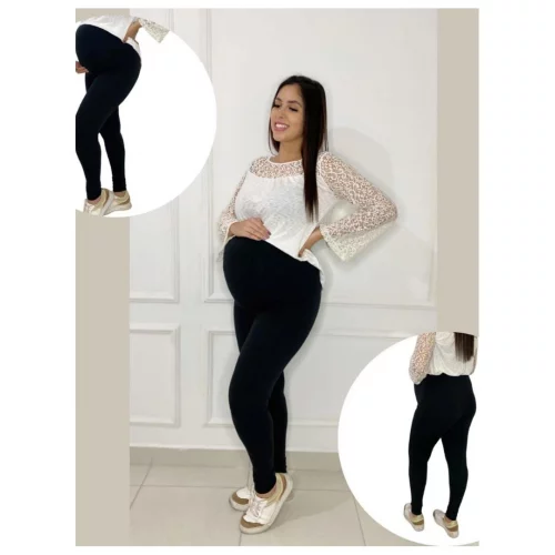 Kit 2 Legging gestante calça grávida maternidade suplex conforto barriga cós alto plus size curva