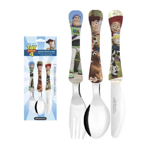 Kit 3 Talher Infantil Disney
