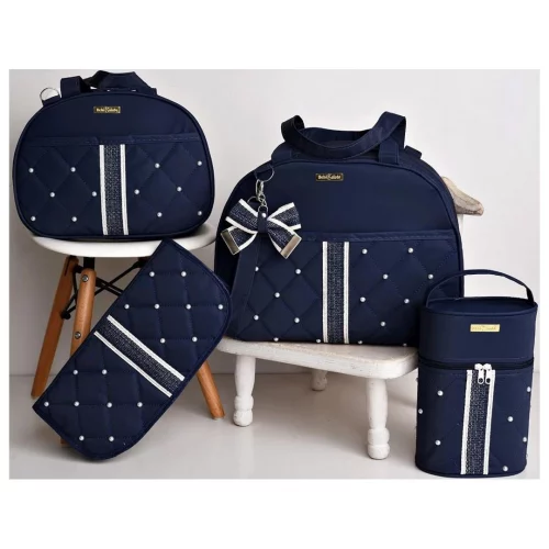 Kit Bolsas de Bebê Maternidade Pérolas
