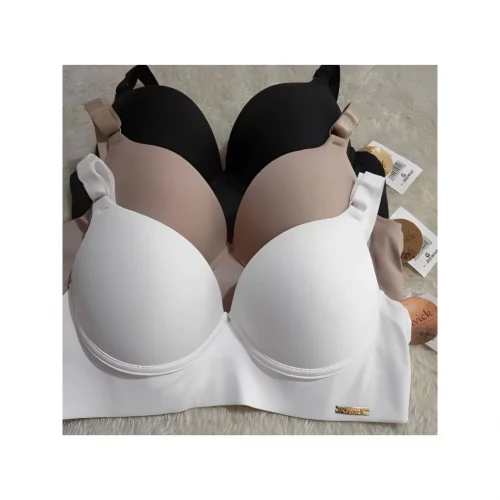 💖 *Kit C/ 2 Sutiãs Básicos Reforçados Microfibra com Bojo - Lingerie Direto da Fábrica Tamanhos P ao GG*