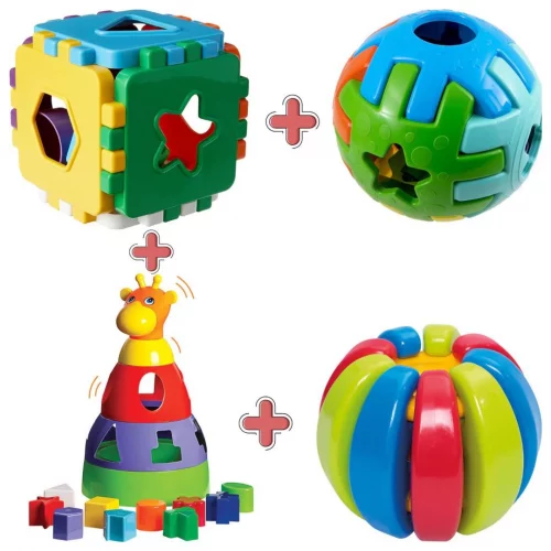 Kit de Brinquedos Educativos para Bebês Acima de 1 ano Didático e Pedagógico
