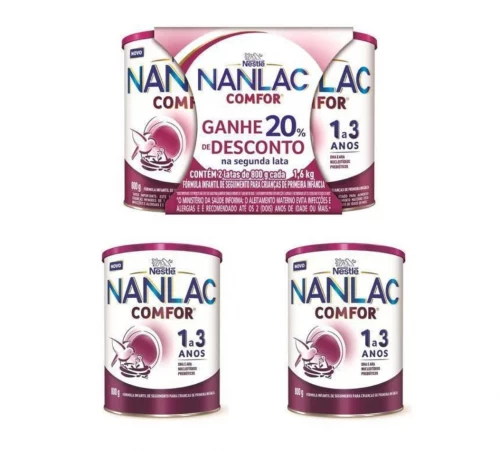 Kit Fórmula Infantil Nanlac Comfor 800g 2 Unidades