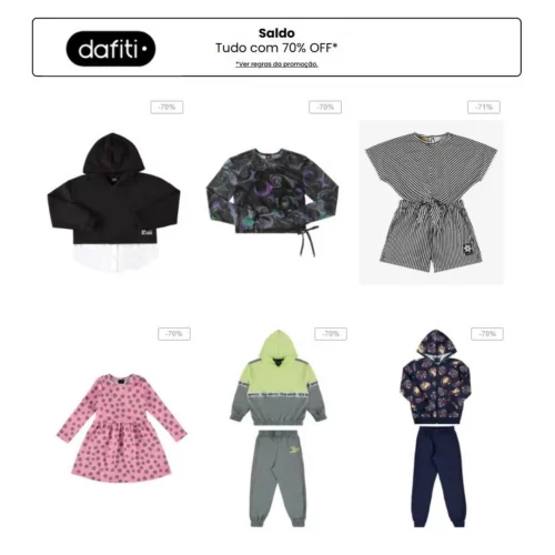 Liquida na Dafiti! Desconto com até 85% off 🥳