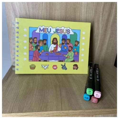 Livro Para Colorir Meu Jesus 50 Histórias Bíblicas Da Vida De Jesus Capa Dura