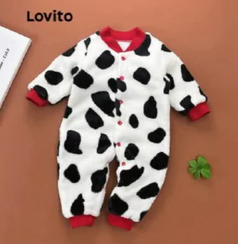 Lovito Body de vaca fofo com blocos de cores para bebê LNA98004