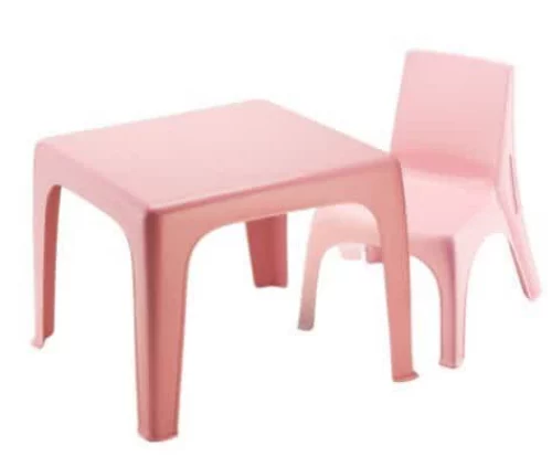 🛍️ Mesinha Pequena Infantil Rosa+Cadeira Poltrona Educativa