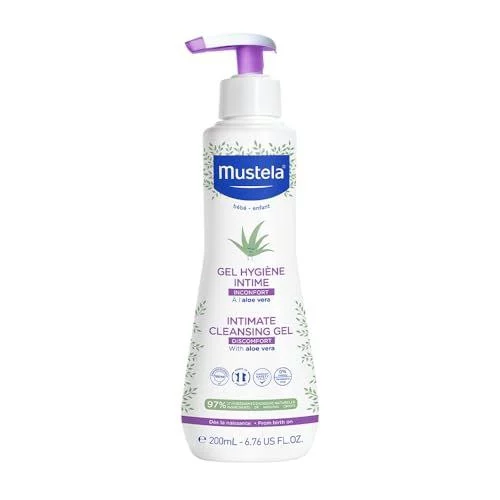 Mustela Gel Higiene Áreas Delicadas 200Ml - Sabonete Líquido Área Íntima Dos Bebês E Crianças - Sem Fragrância Fórmula Biodegradável Com 97% De Ingred...