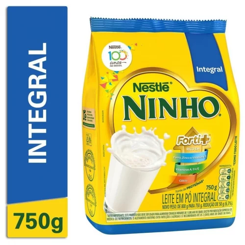 Ninho, Leite Po Integral, Pacote 750g
