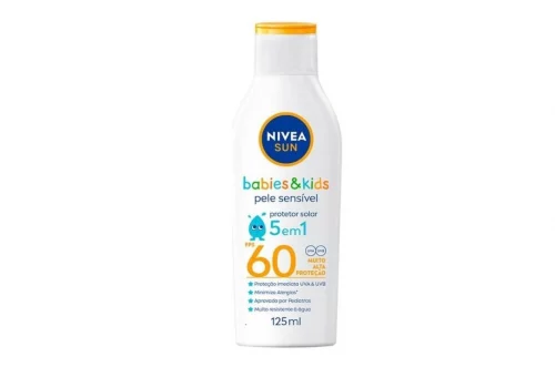 NIVEA SUN Protetor Solar Kids & Babies Pele Sensível FPS 60 125ml