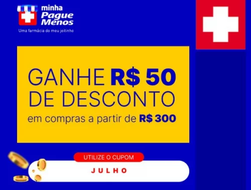 Novo cupom liberado na Pague Menos.