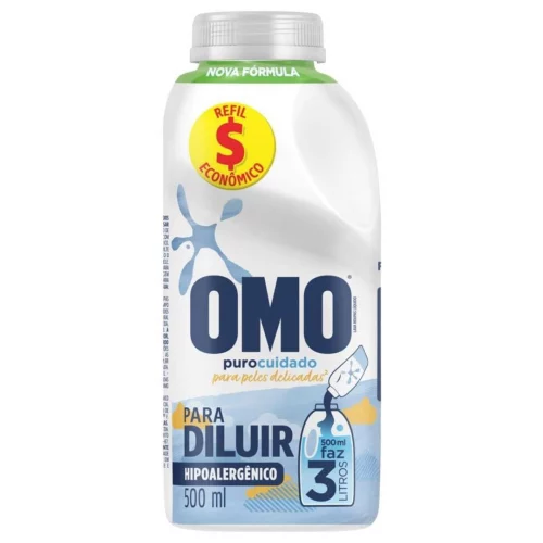 Omo Puro Cuidado - Sabão Líquido, Refil 500ml