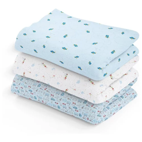 Papi Textil Cueiro Flanel Papi Estampado Para Bebê 1 0M X 80Cm Contém 03 Un