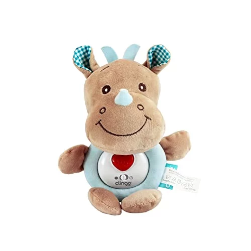 Pelucia Rinoceronte Musical Azul