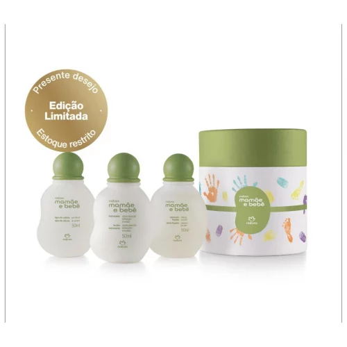 Presente Natura Mamãe e Bebê Miniaturas (3 produtos)
