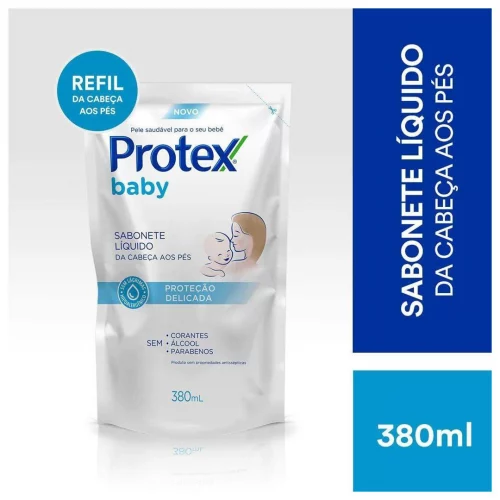 Refil Sabonete Líquido Protex Baby Da Cabeça aos Pés 380ml