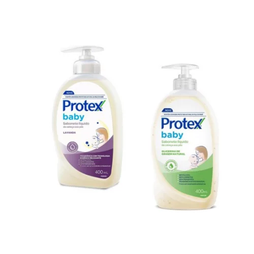 Sabonete Líquido Protex Para Bebês 400ml Glicerina ou Lavanda