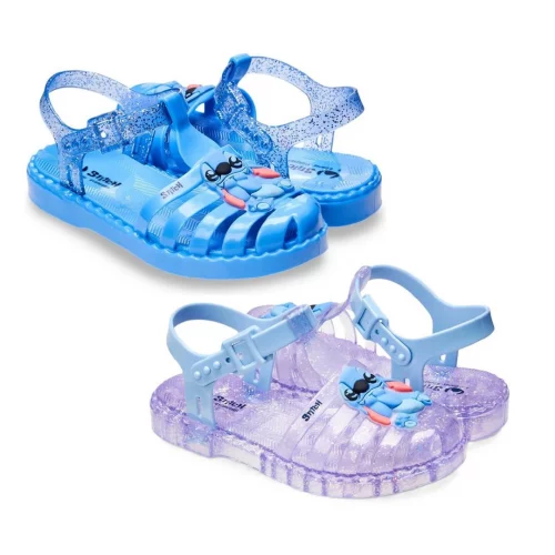 Sandália Casual P/ Meninas Stitch Disney Duo Grendene Kids