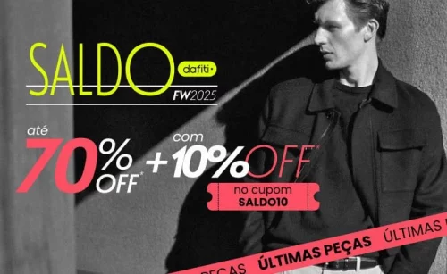 Seleção até 70%OFF + cupom de 10%OFF