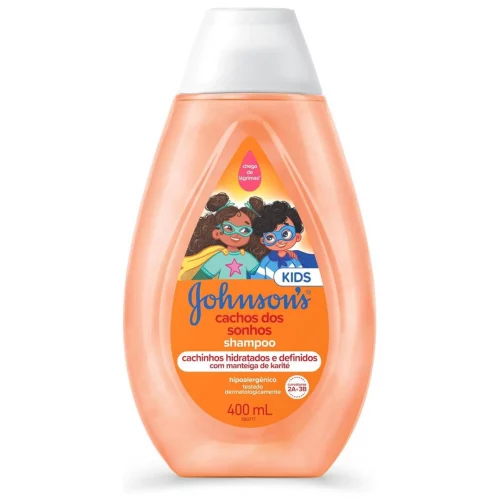 Shampoo Para Cabelos Cacheados Johnson's Baby Cachos Dos Sonhos 400ml