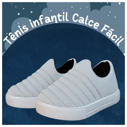Tênis Calce Fácil Confortável Antiderrapante Infantil - Várias cores disponíveis