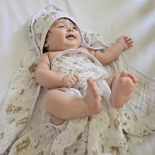 💖 Toalha de Banho Bebê Soft 2 Camada de Fralda Bublim