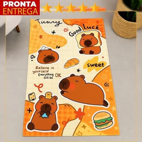 🧡Toalha De Banho E Praia Piscina Infantil Capivara Capybara